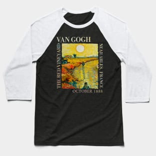 Red Vineyard at Arles - Vincent Van Gogh - Zoomed in and detailed Baseball T-Shirt